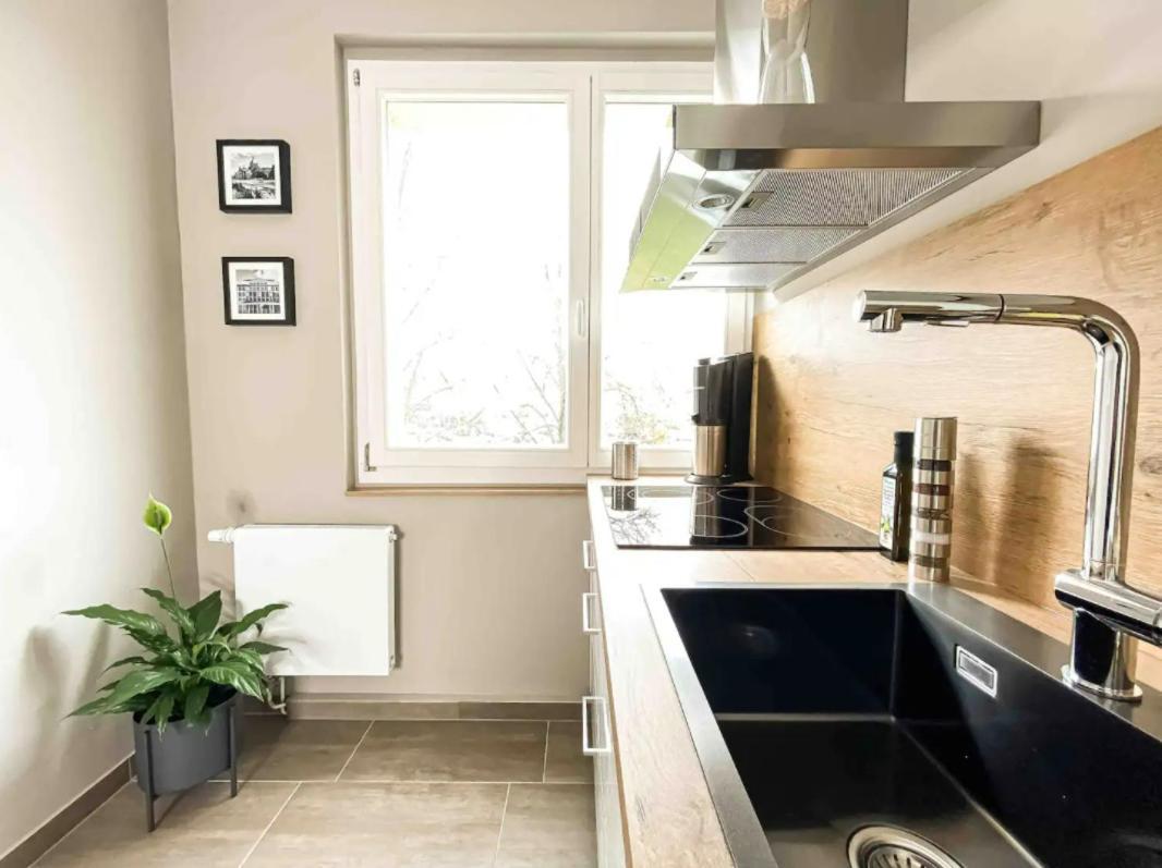 Modernes, Mediales Apartment, Naehe Der Neuen Leipziger Messe, Bis Vier Personen Buitenkant foto